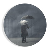 Storm in Thoughts Glass Wall Art.