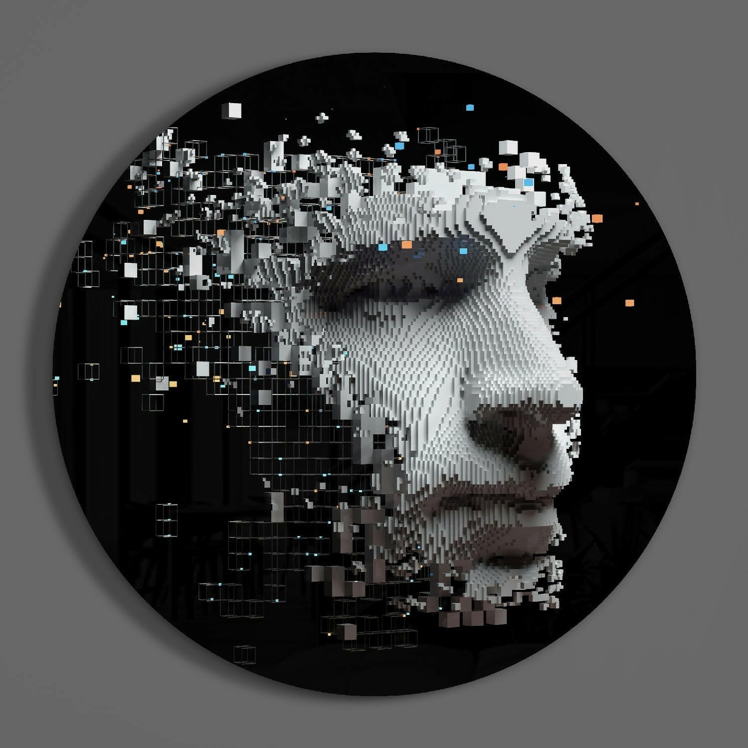 Being Human Glass Wall Art.