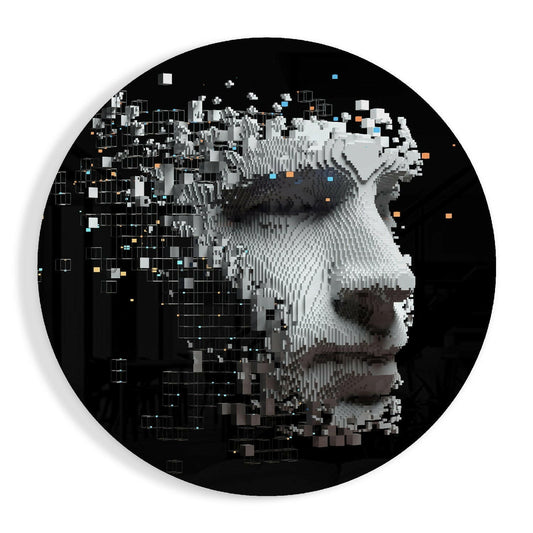Being Human Glass Wall Art.