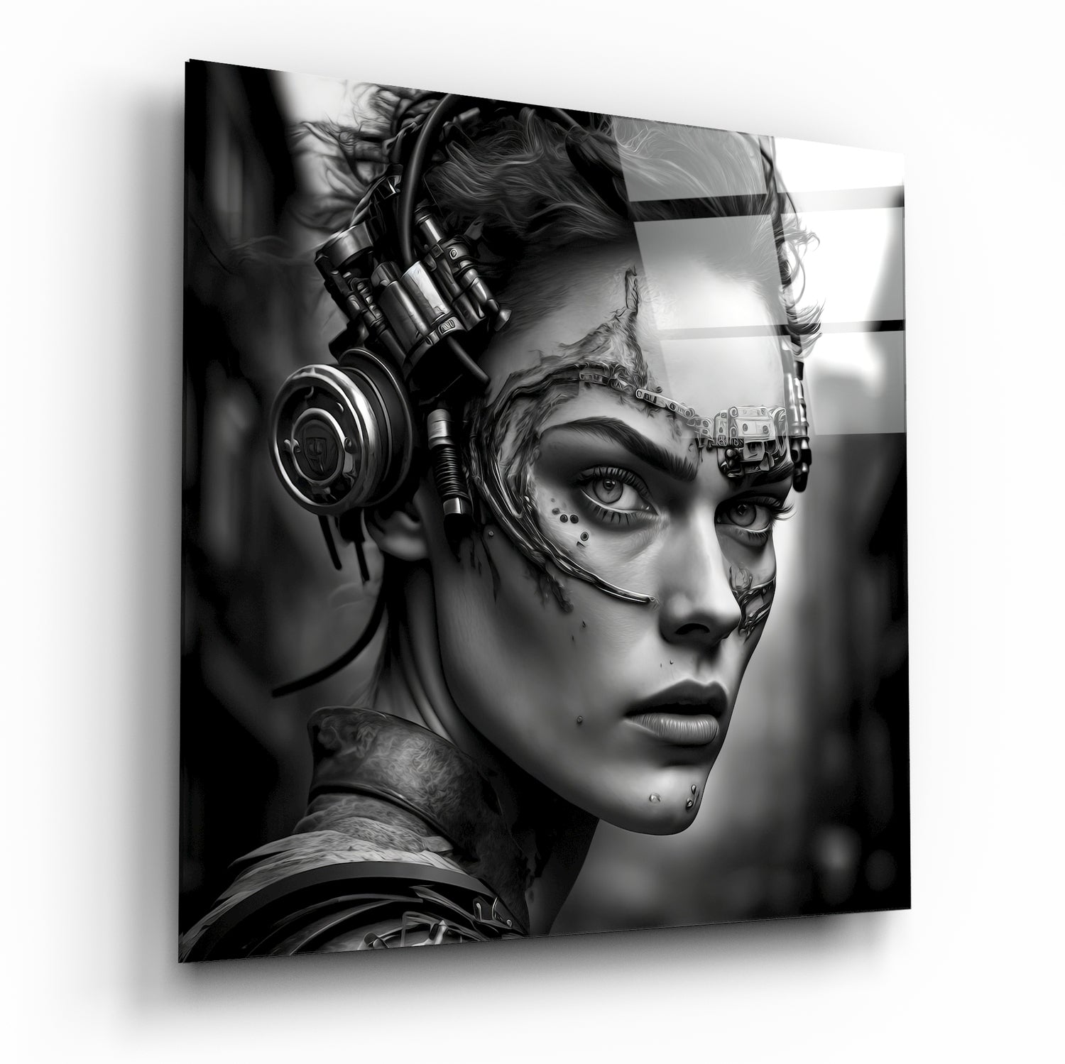 Woman Warrior Glass Wall Art  || Designer Collection - Insigne Art 