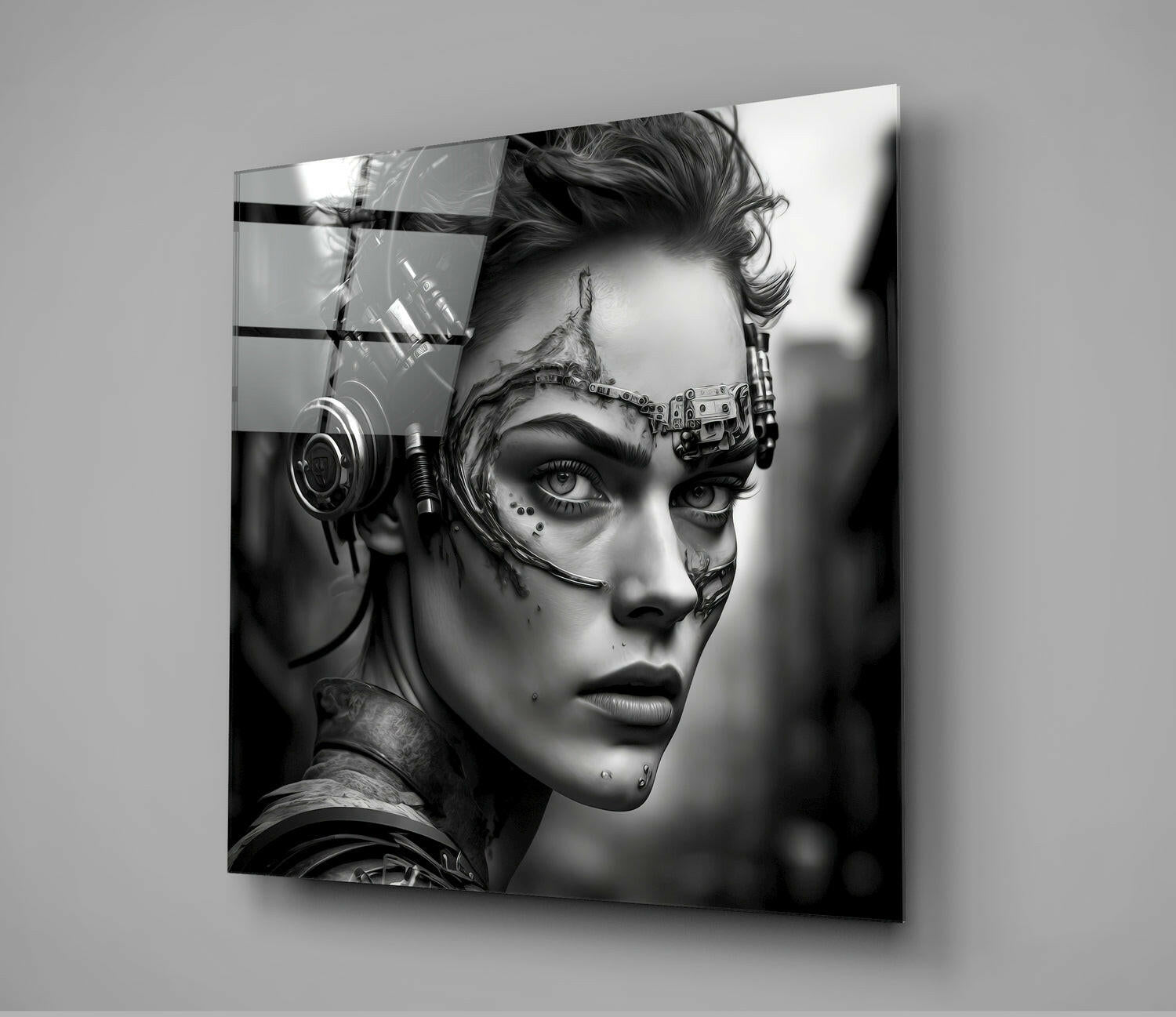 Woman Warrior Glass Wall Art  || Designer Collection | Insigne Art Design.