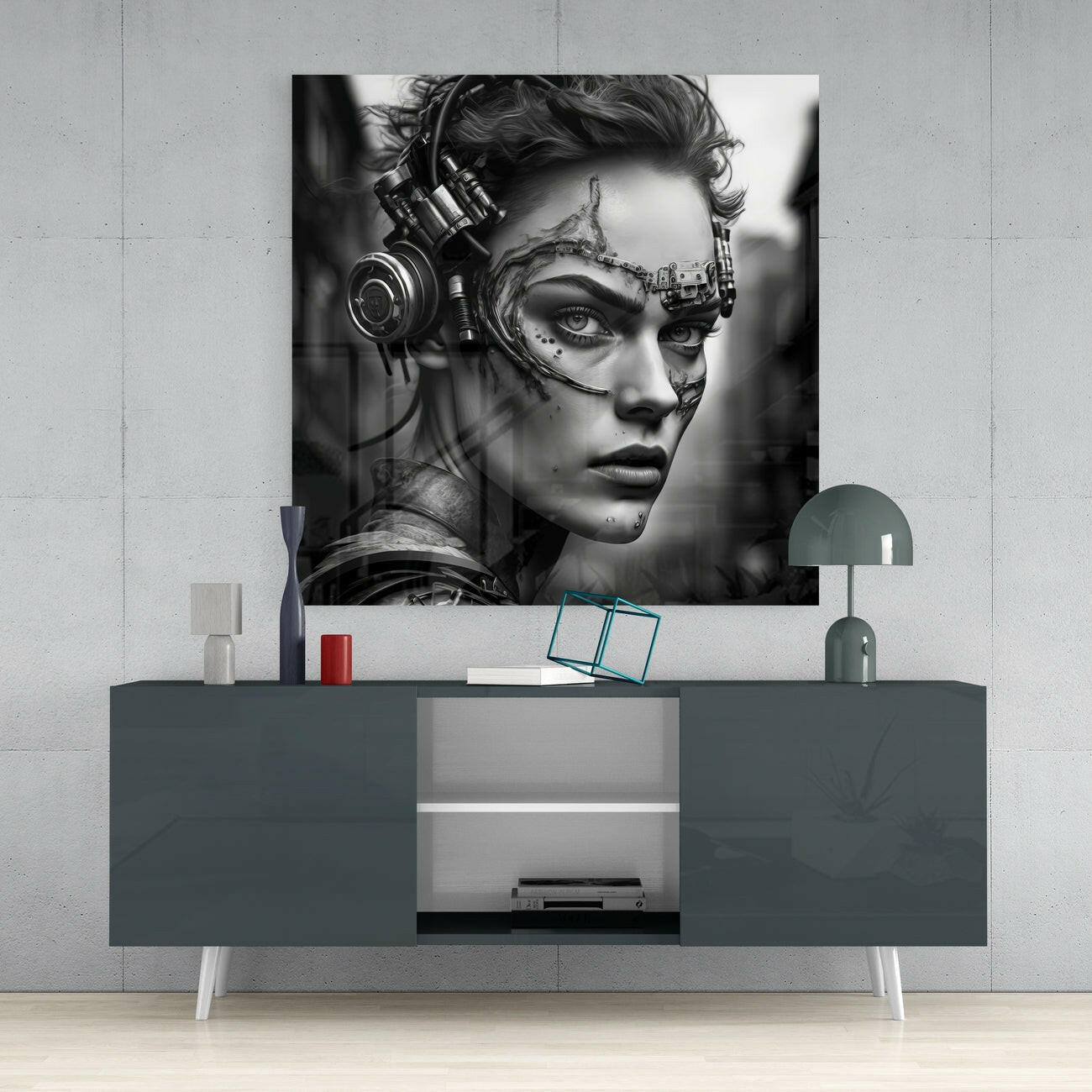 Woman Warrior Glass Wall Art  || Designer Collection | Insigne Art Design.