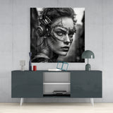 Woman Warrior Glass Wall Art  || Designer Collection - Insigne Art 
