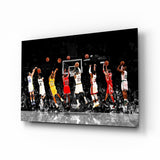 NBA All Stars Glass Wall Art