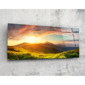 Valley Glass Wall Art (36"x14").