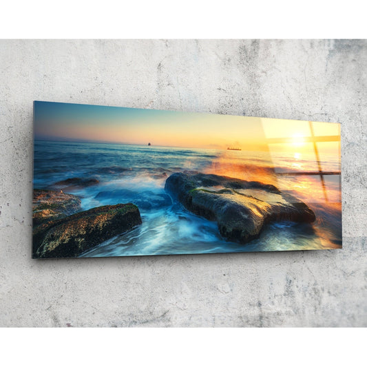 Sea Glass Wall Art (36"x14").