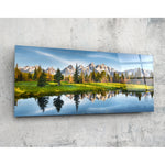 Spring Glass Wall Art (36"x14").