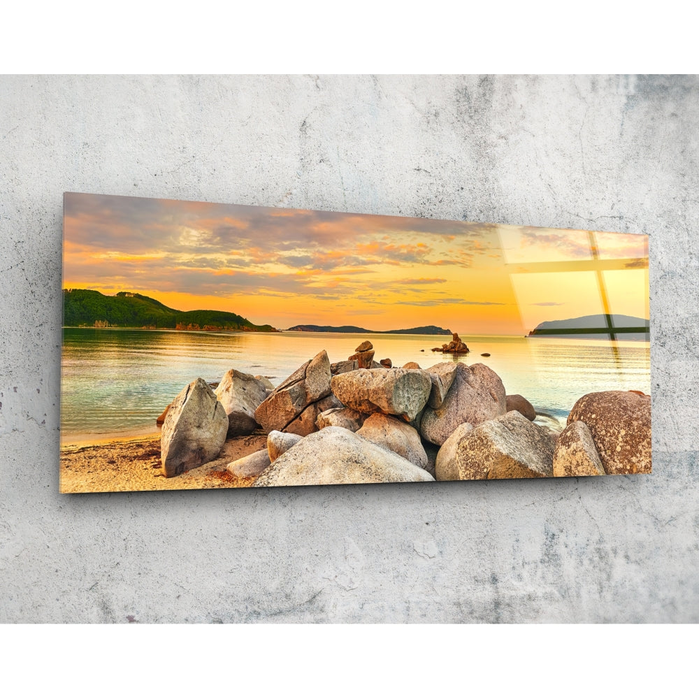 Beach Glass Wall Art (36"x14")