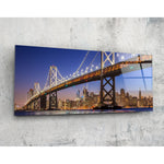 Bridge Glass Wall Art (36"x14").