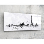 Paris Glass Wall Art (36"x14").