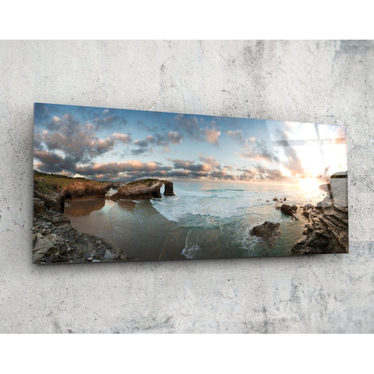 Beach Glass Wall Art (36"x14").