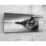 Shipwreck Glass Wall Art (36"x14").