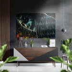 Joker Brushed Aluminium Dibond Wall Art.