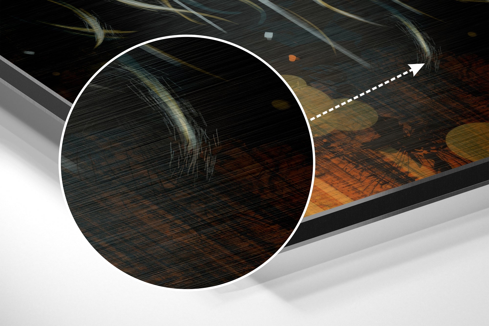 Joker Brushed Aluminium Dibond Wall Art.