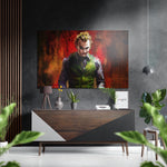 Joker Brushed Aluminium Dibond Wall Art.