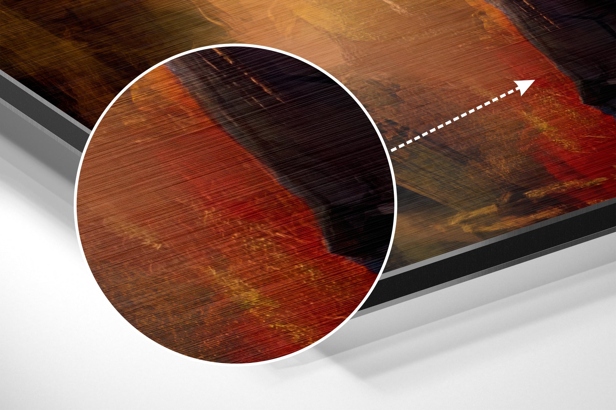 Joker Brushed Aluminium Dibond Wall Art.