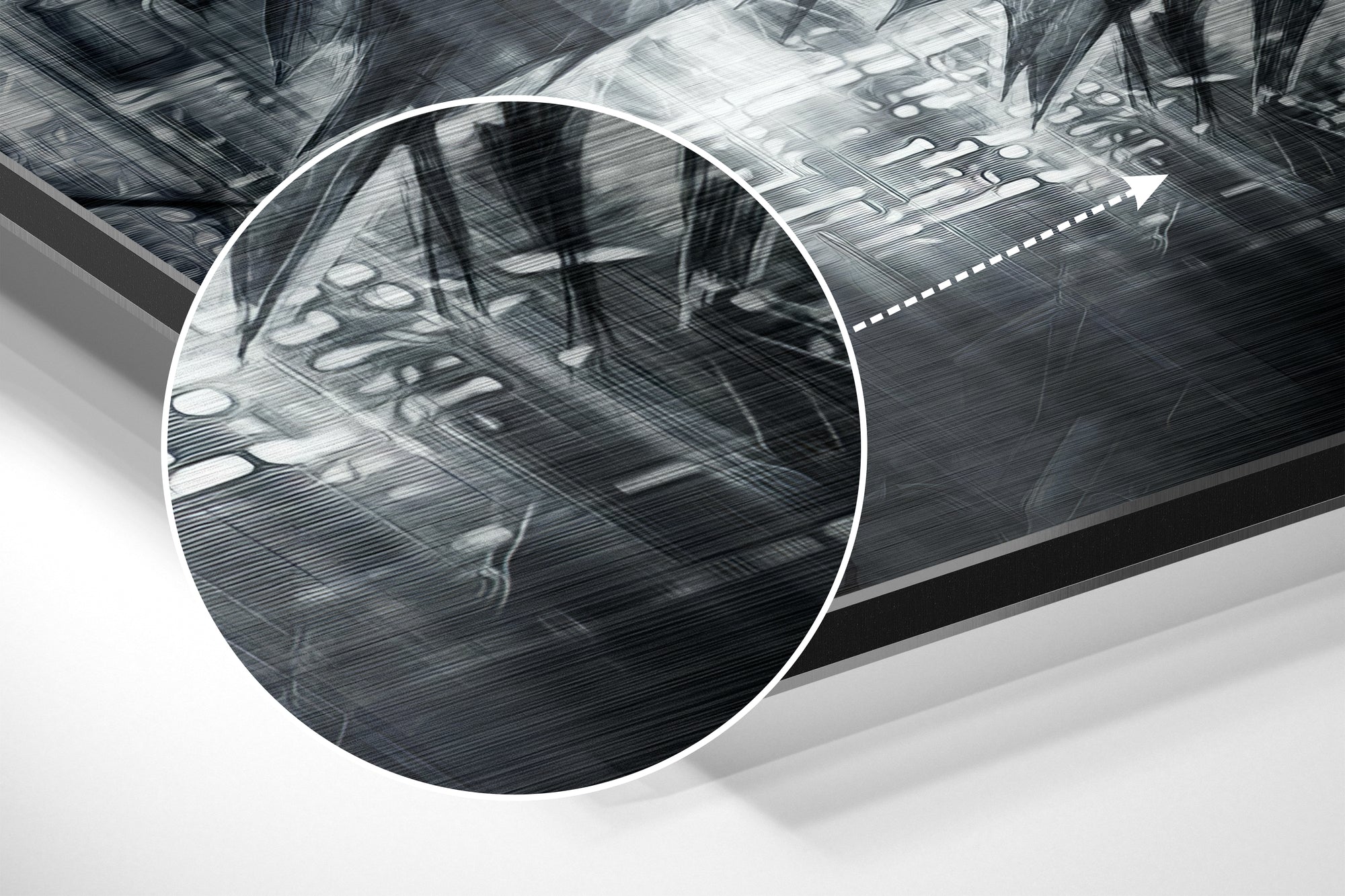 Batman Brushed Aluminium Dibond Wall Art.