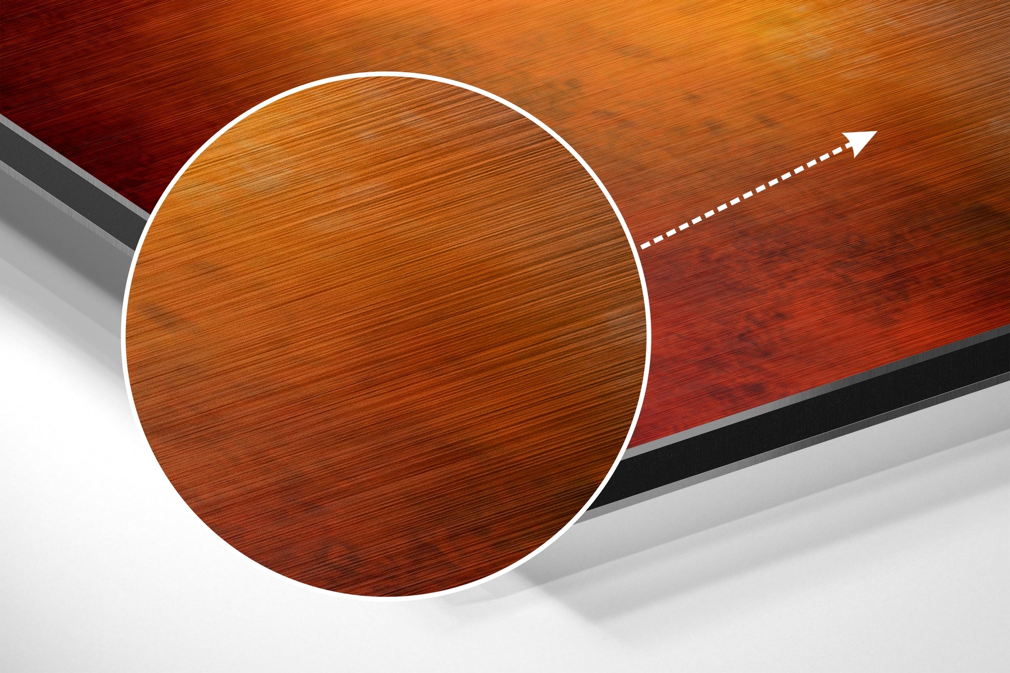 Joker Brushed Aluminium Dibond Wall Art.