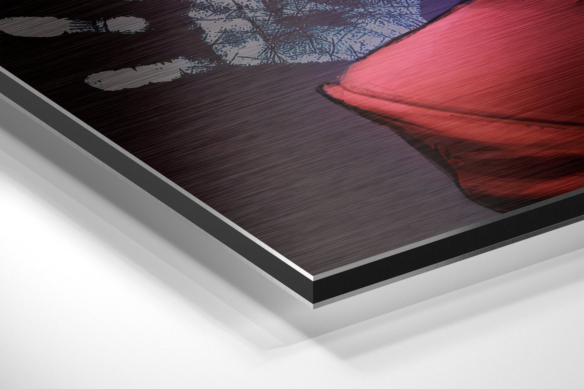 Joker Brushed Aluminium Dibond Wall Art.