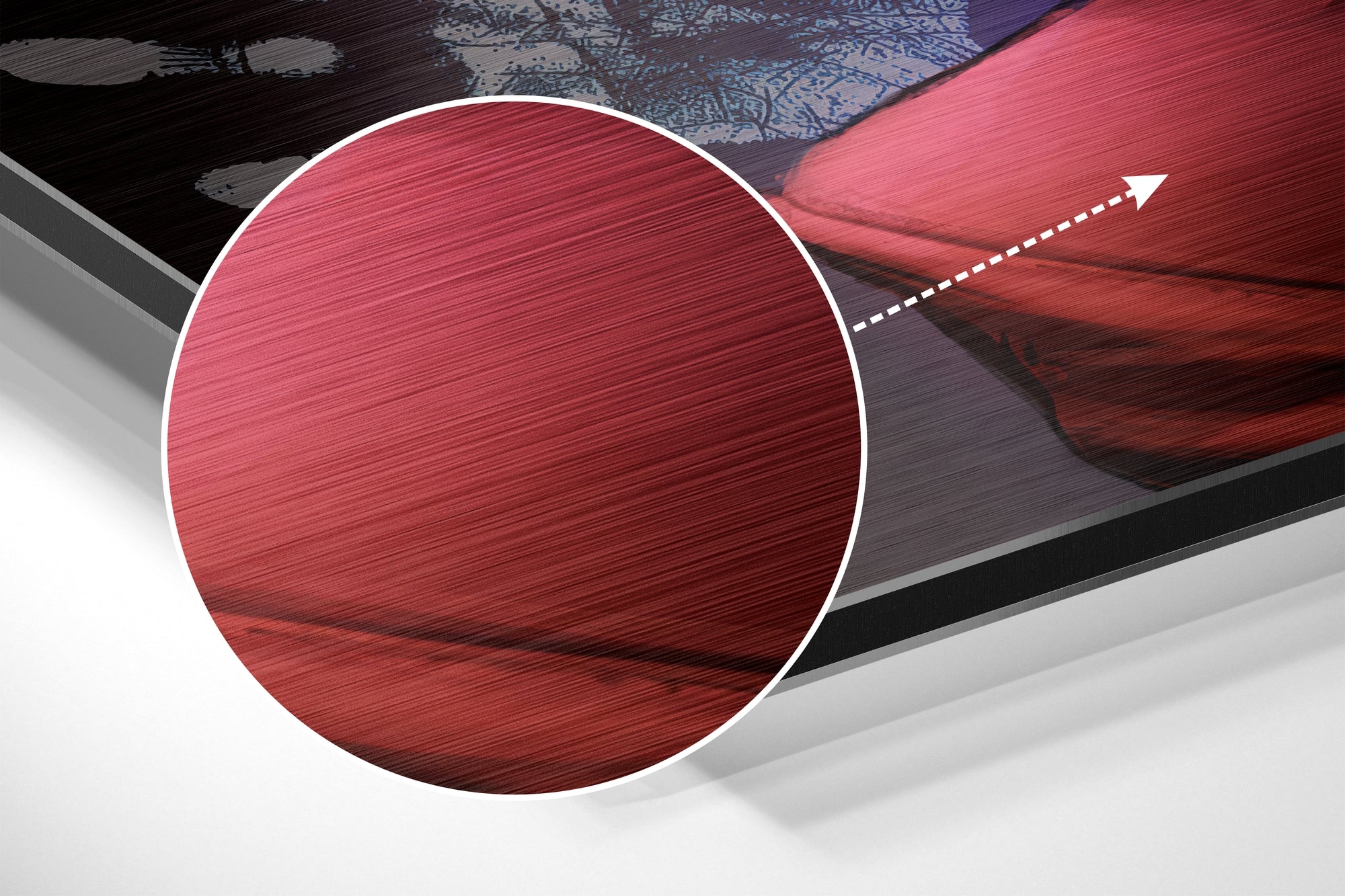 Joker Brushed Aluminium Dibond Wall Art.