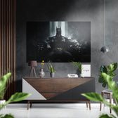 Batman  Brushed Aluminium Dibond Wall Art.