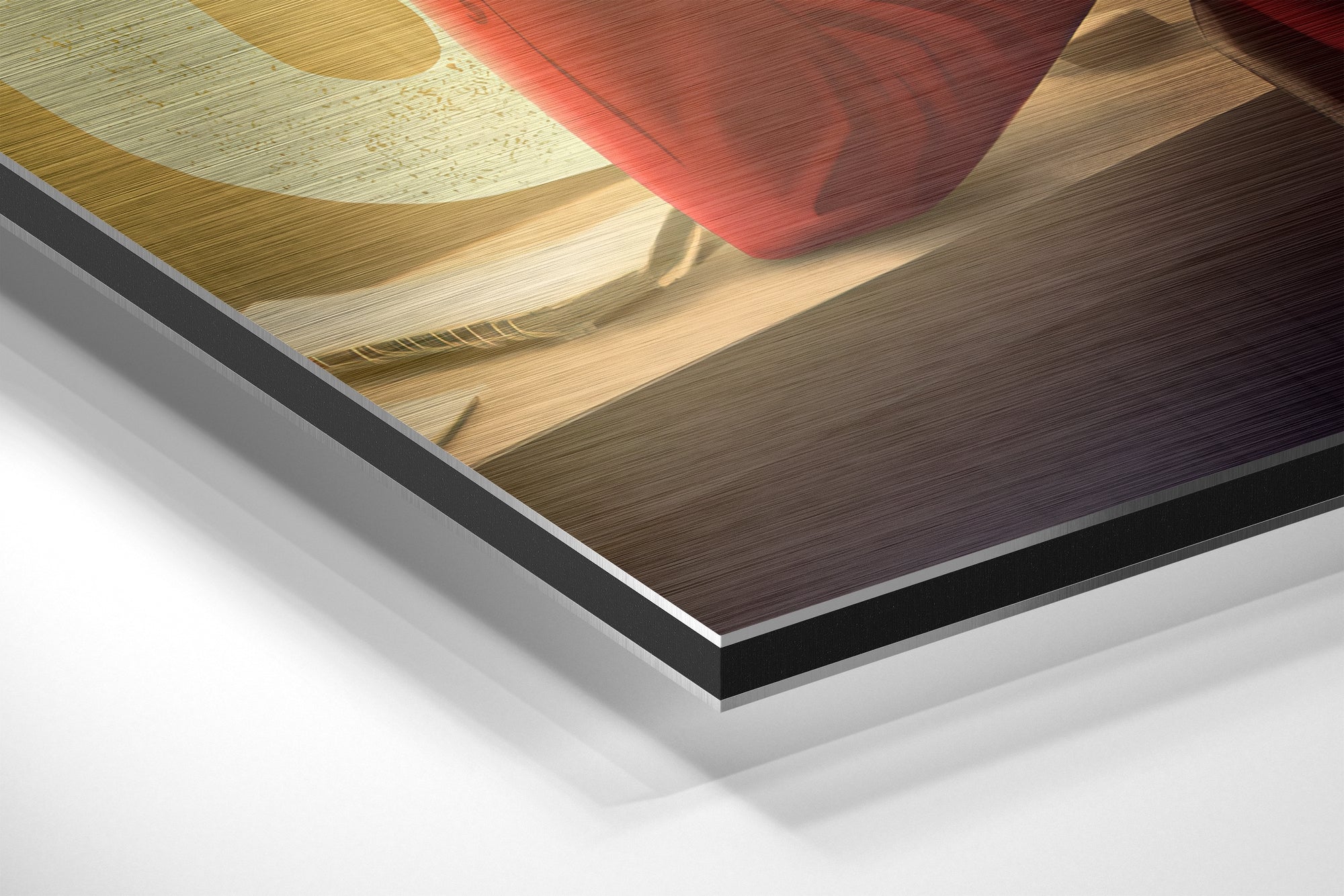 Joker Brushed Aluminium Dibond Wall Art.