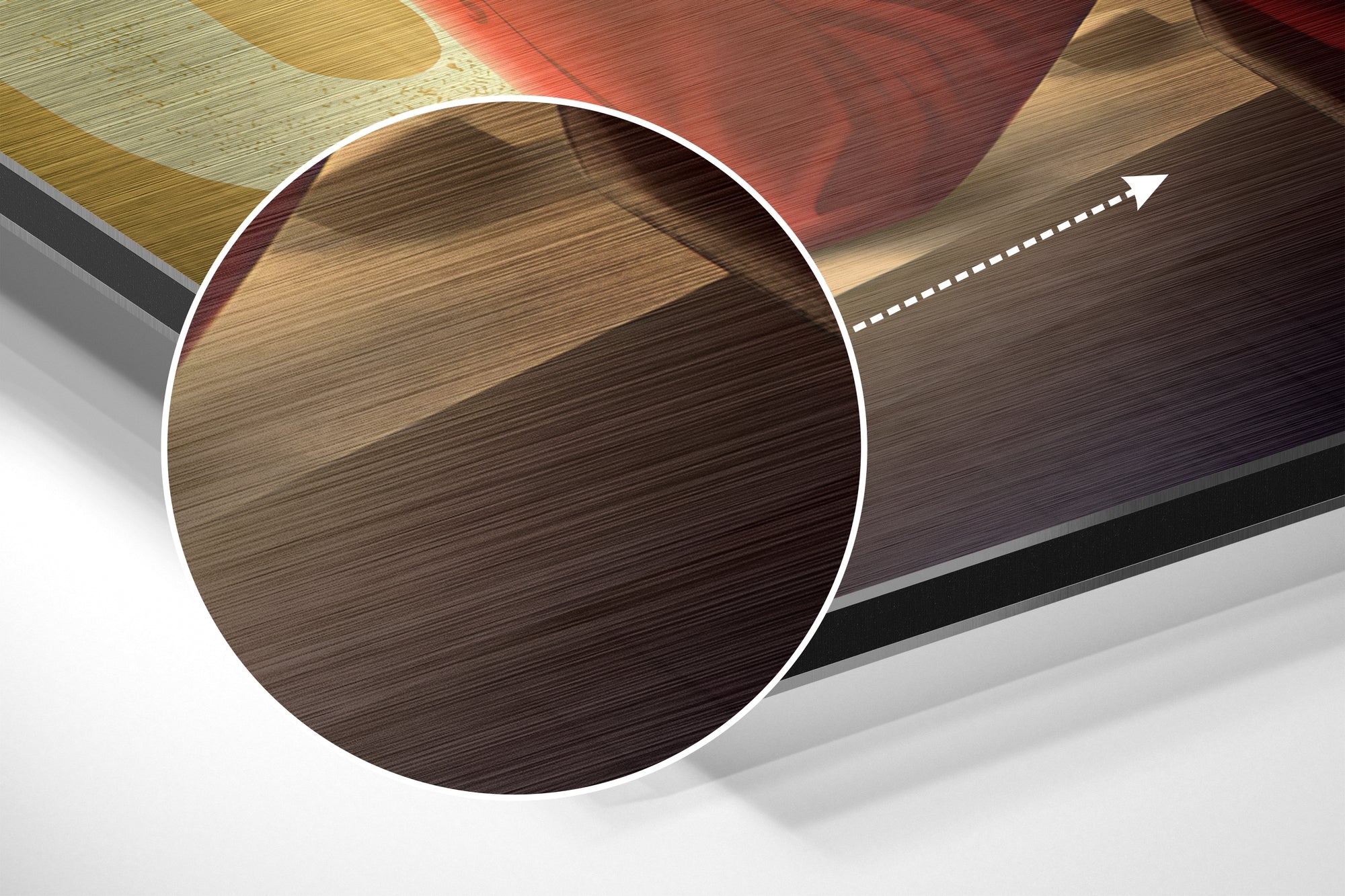 Joker Brushed Aluminium Dibond Wall Art.