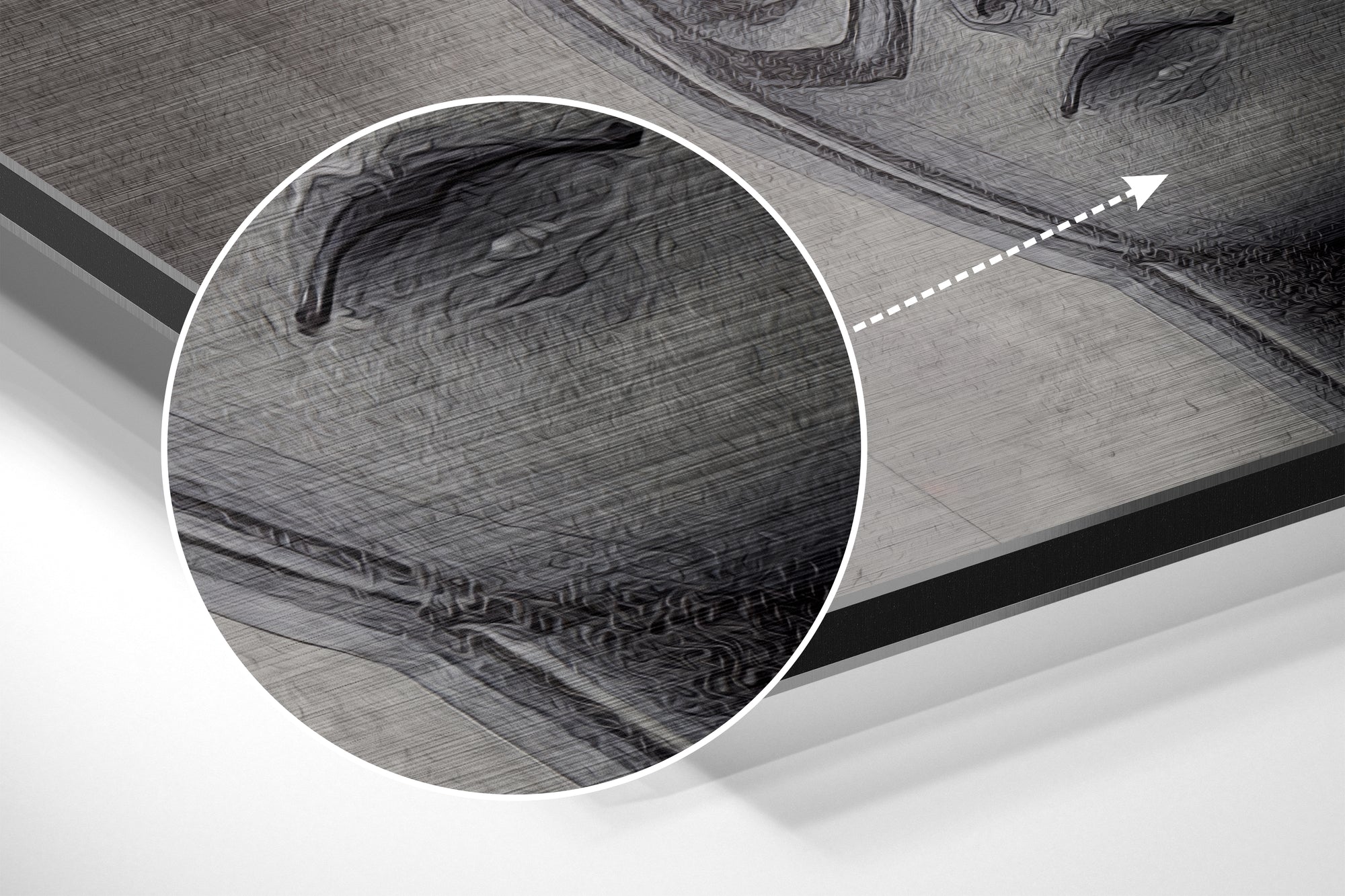 Catgirl Brushed Aluminium Dibond Wall Art.