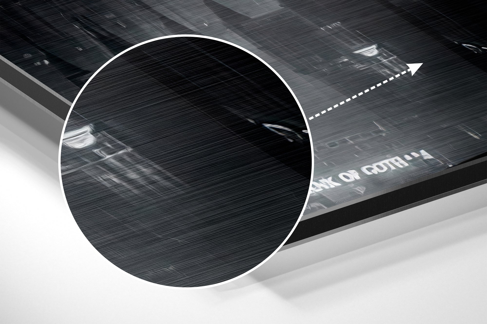 Batman Brushed Aluminium Dibond Wall Art.