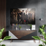 Peaky Blinders Brushed Aluminium Dibond Wall Art.