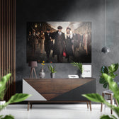Peaky Blinders Brushed Aluminium Dibond Wall Art.