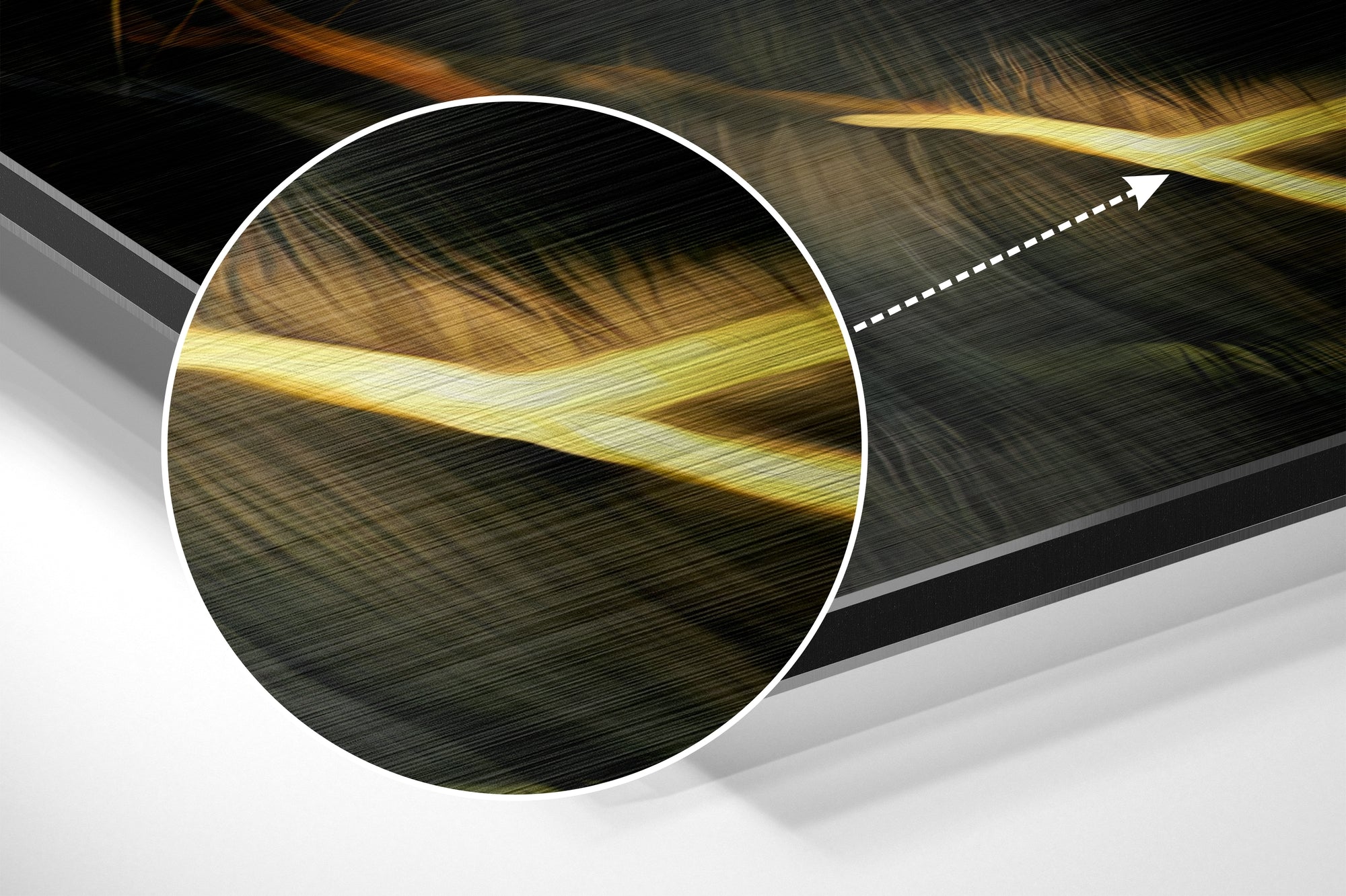 Lion Brushed Aluminium Dibond Wall Art.