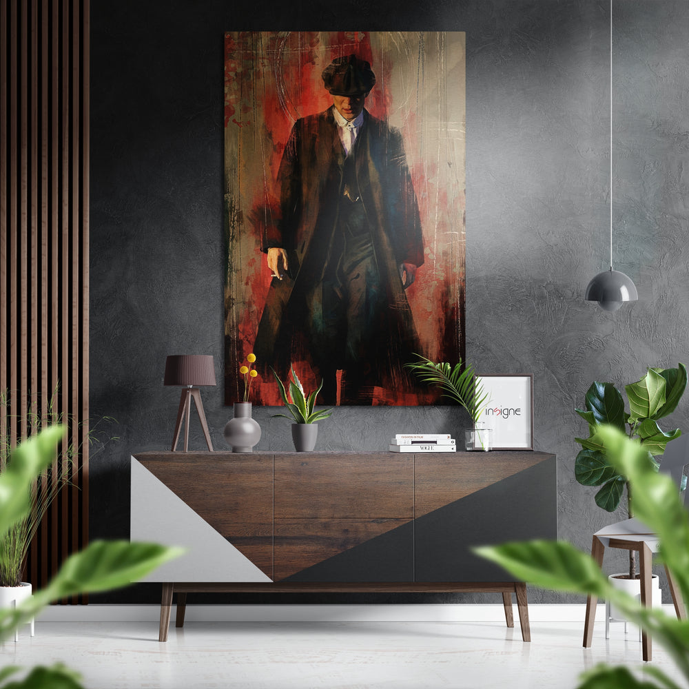Peaky Blinders Brushed Aluminium Dibond Wall Art.