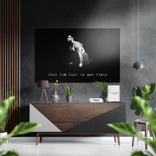 Train Brushed Aluminium Dibond Wall Art.