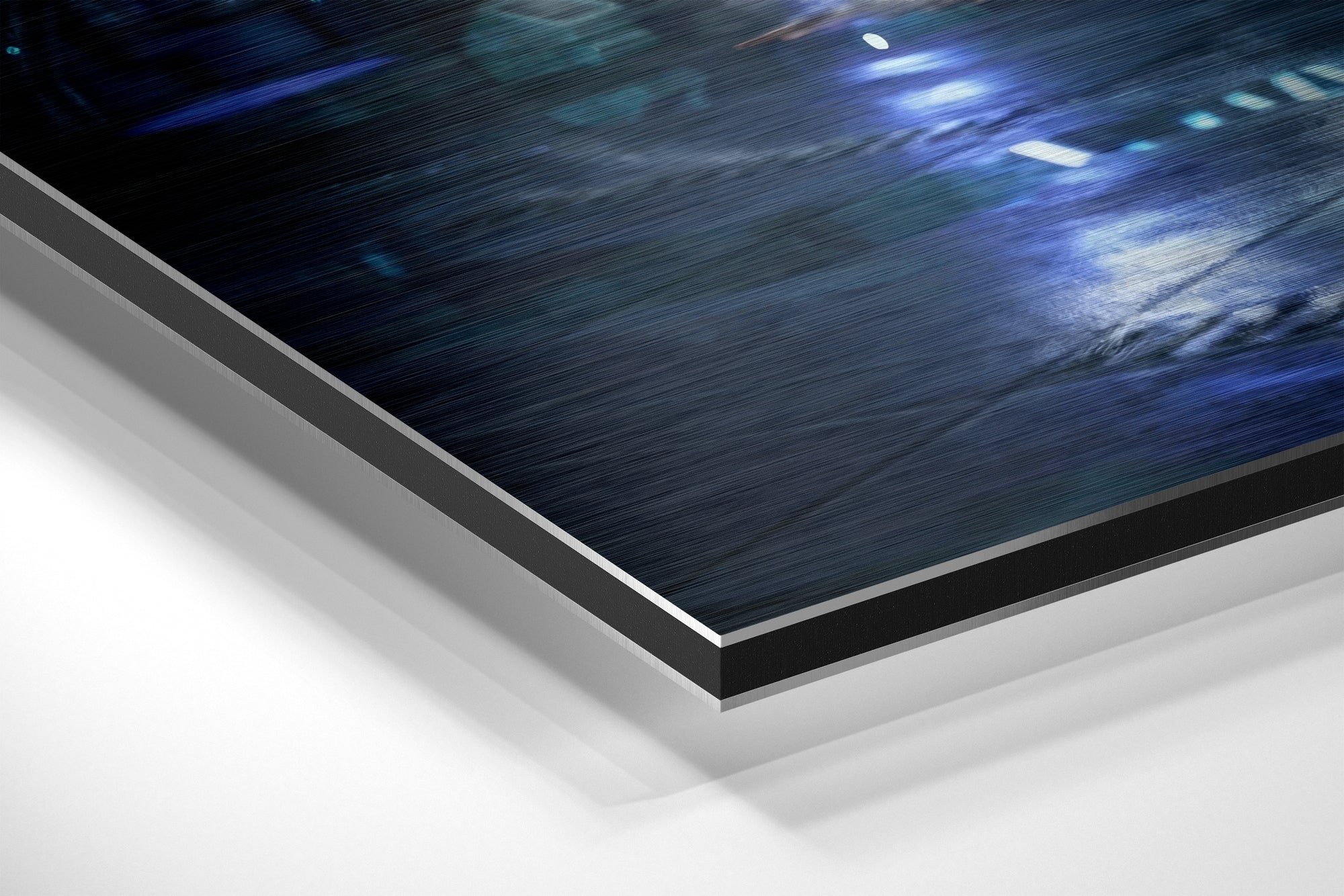 Mando in Cyberpunk Brushed Aluminium Dibond Wall Art.