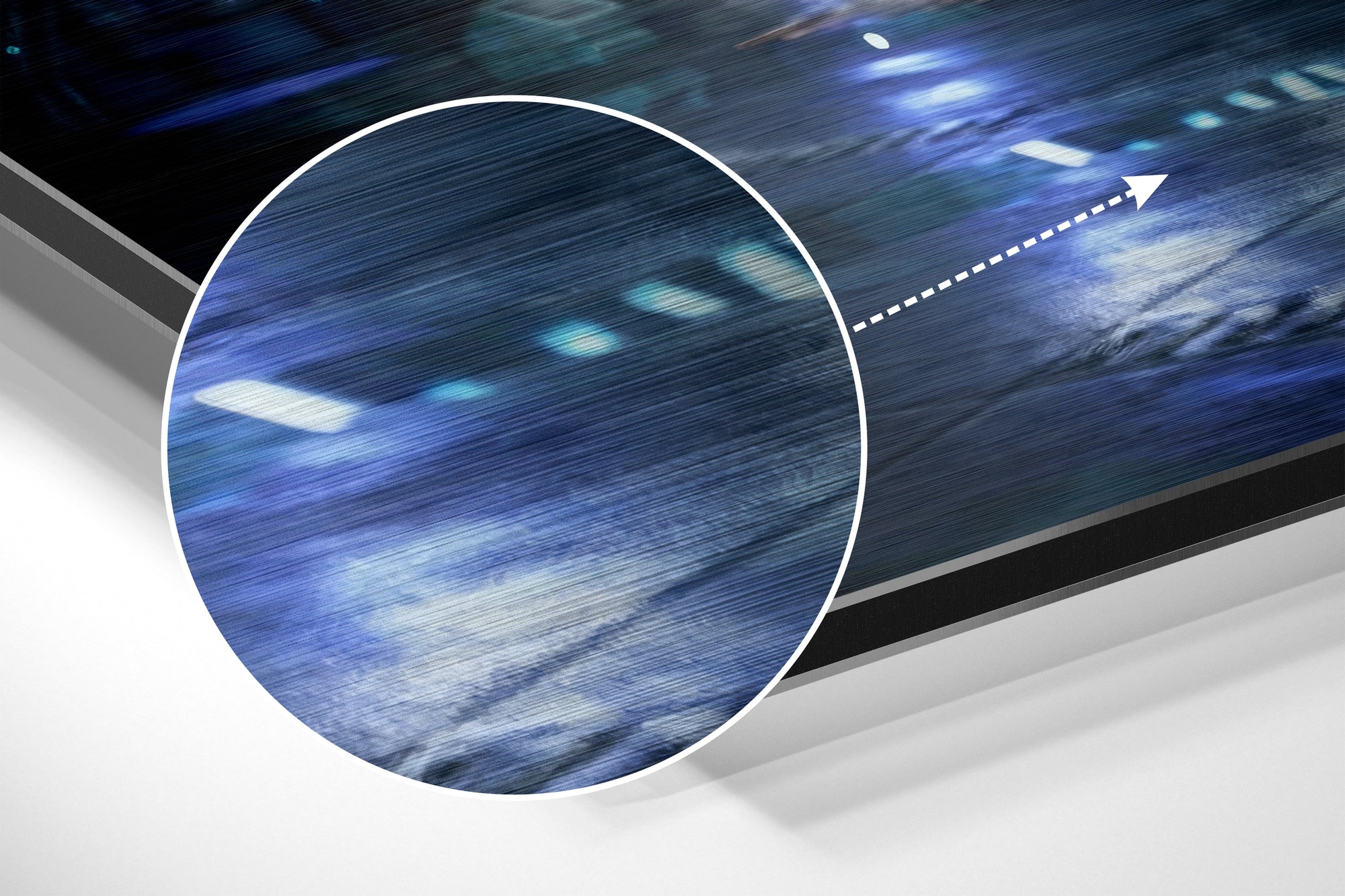 Mando in Cyberpunk Brushed Aluminium Dibond Wall Art.