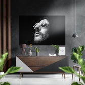 Leon Brushed Aluminium Dibond Wall Art.