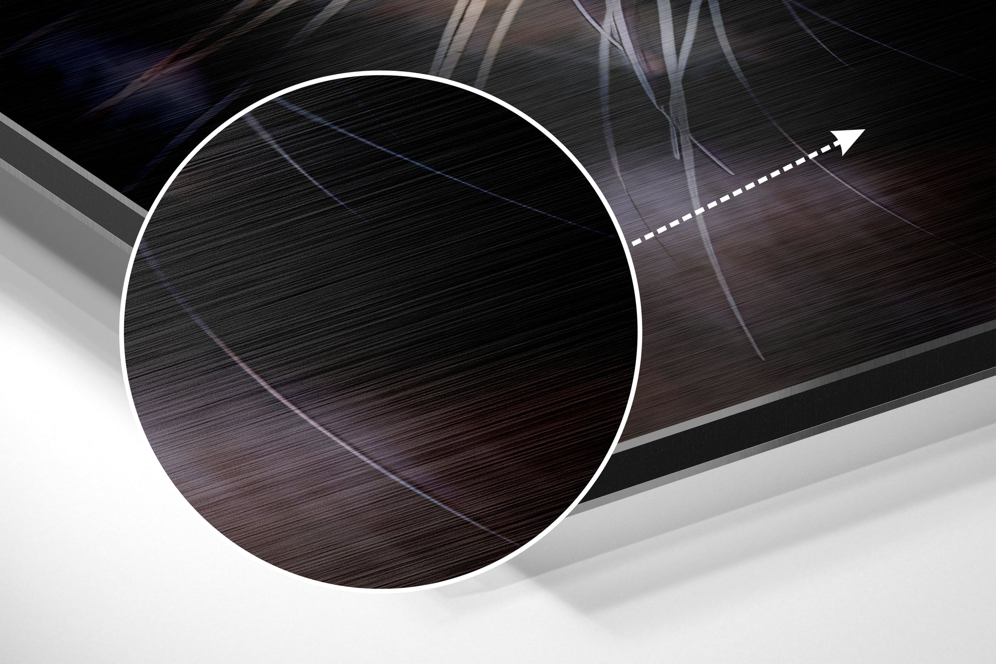 Tiger Brushed Aluminium Dibond Wall Art.