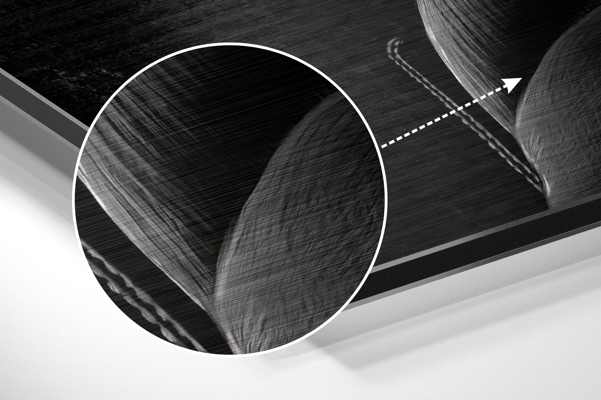 Joker Brushed Aluminium Dibond Wall Art.