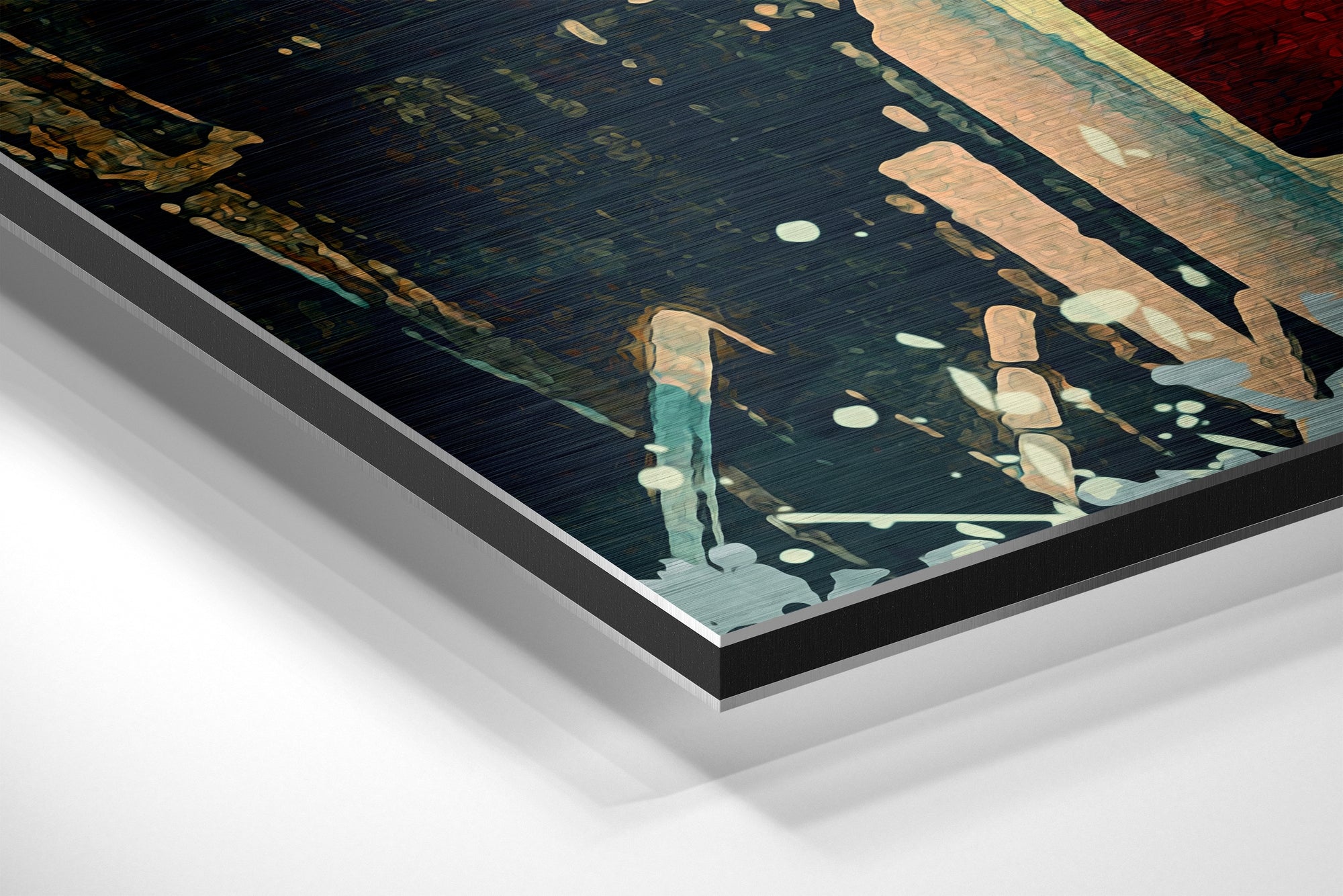 Joker Brushed Aluminium Dibond Wall Art.