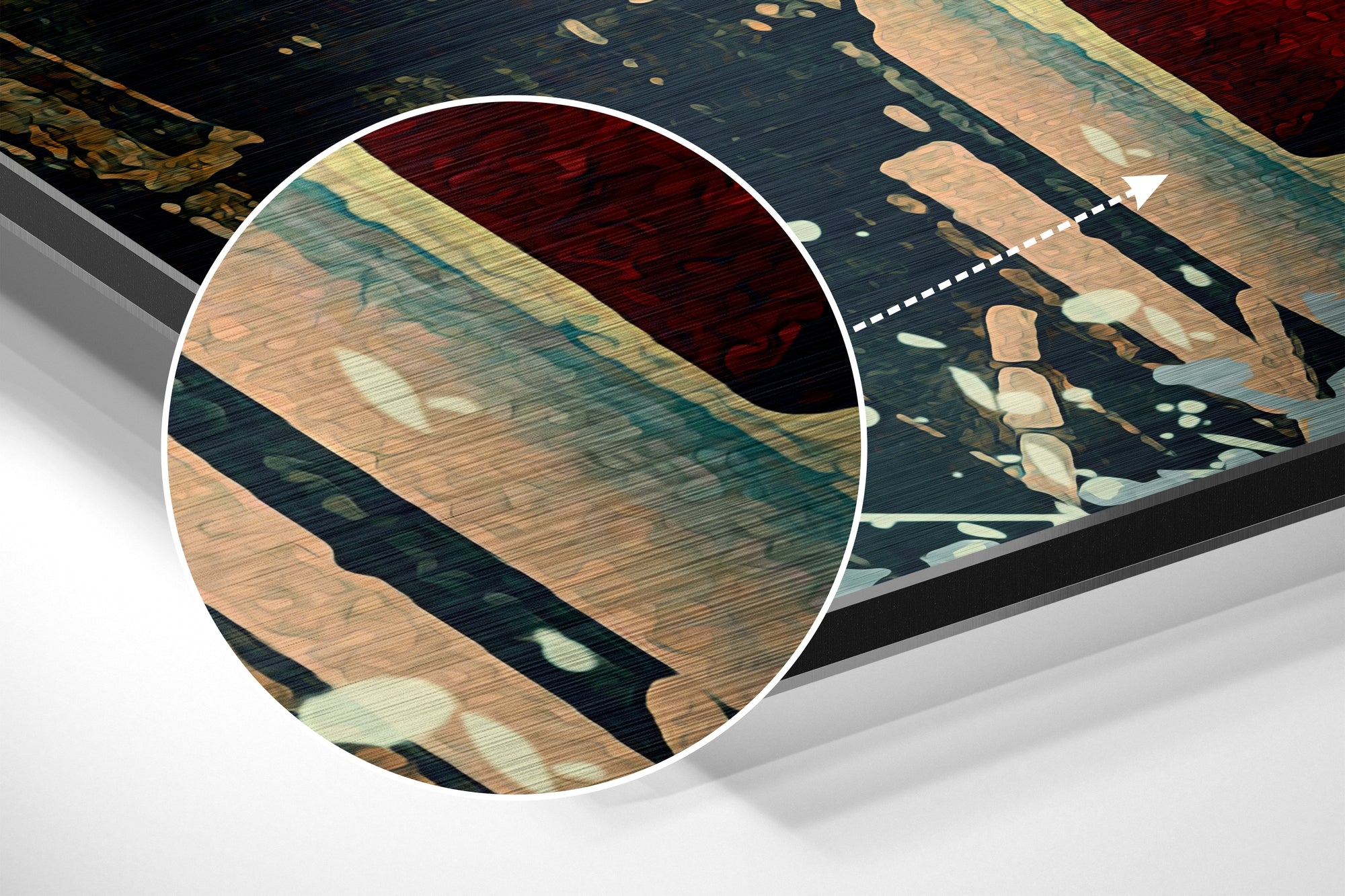 Joker Brushed Aluminium Dibond Wall Art.