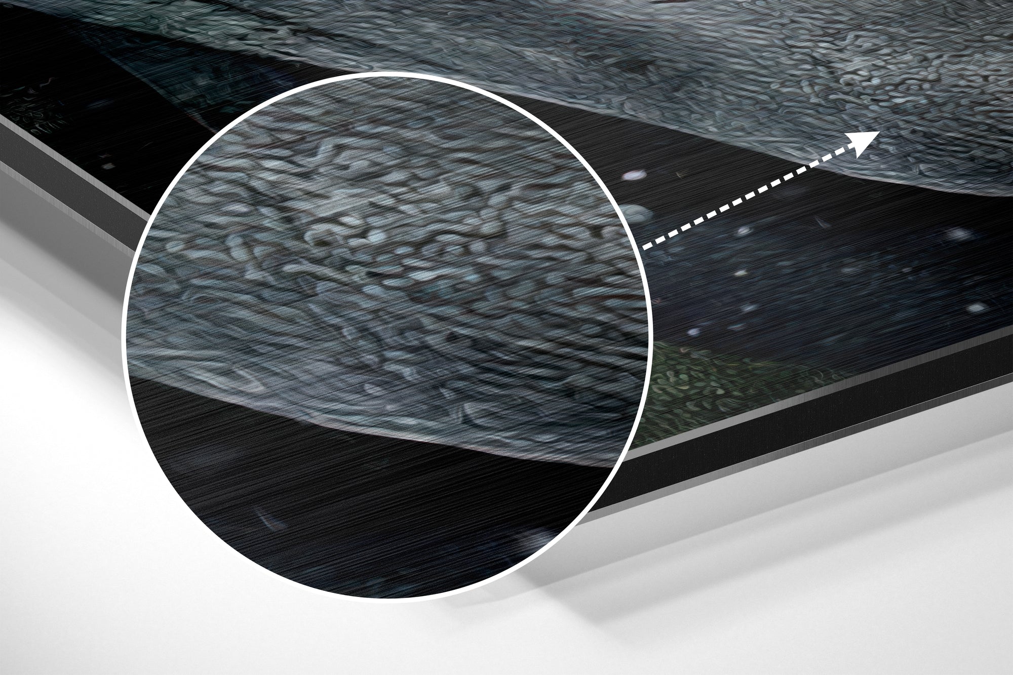 Joker Brushed Aluminium Dibond Wall Art.