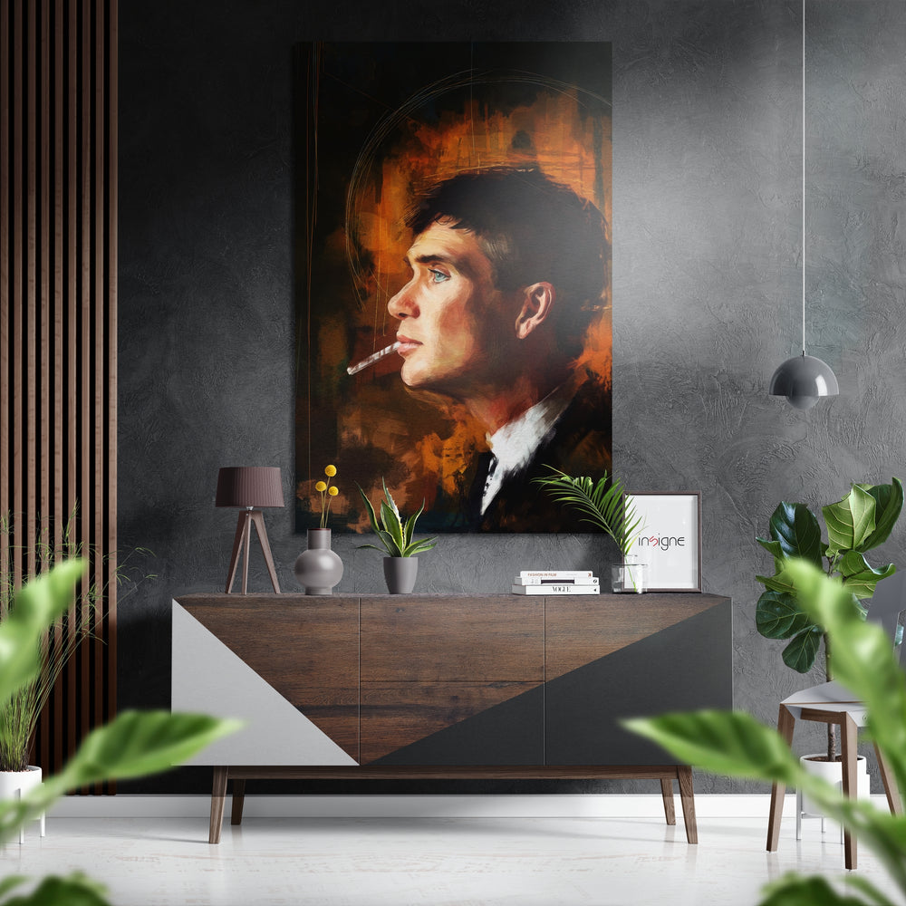 Peaky Blinders Brushed Aluminium Dibond Wall Art.