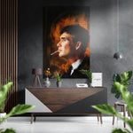 Peaky Blinders Brushed Aluminium Dibond Wall Art.
