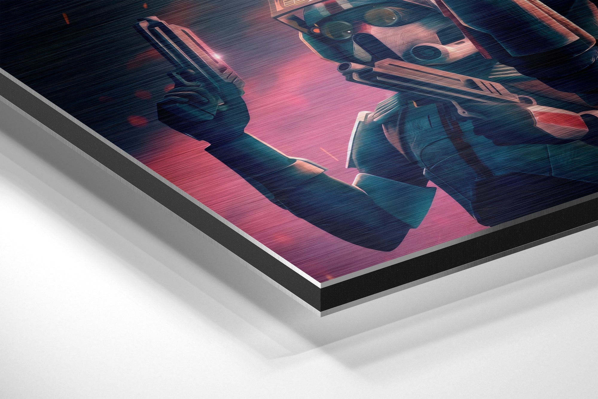 The Bad Batch Brushed Aluminium Dibond Wall Art.