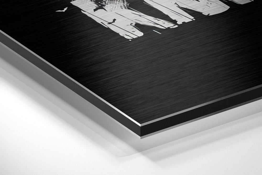 Batman Brushed Aluminium Dibond Wall Art.