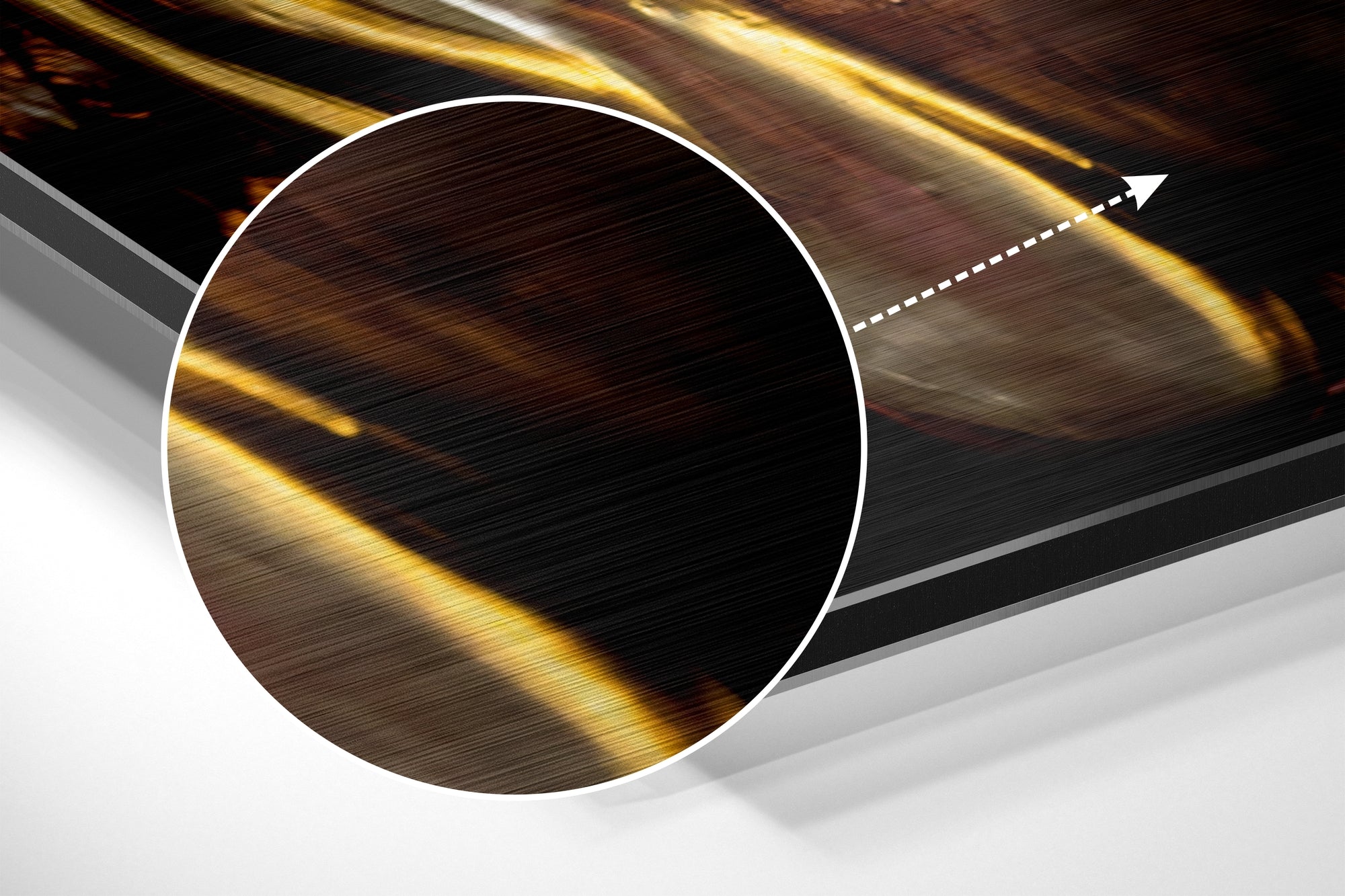 Budha Brushed Aluminium Dibond Wall Art.