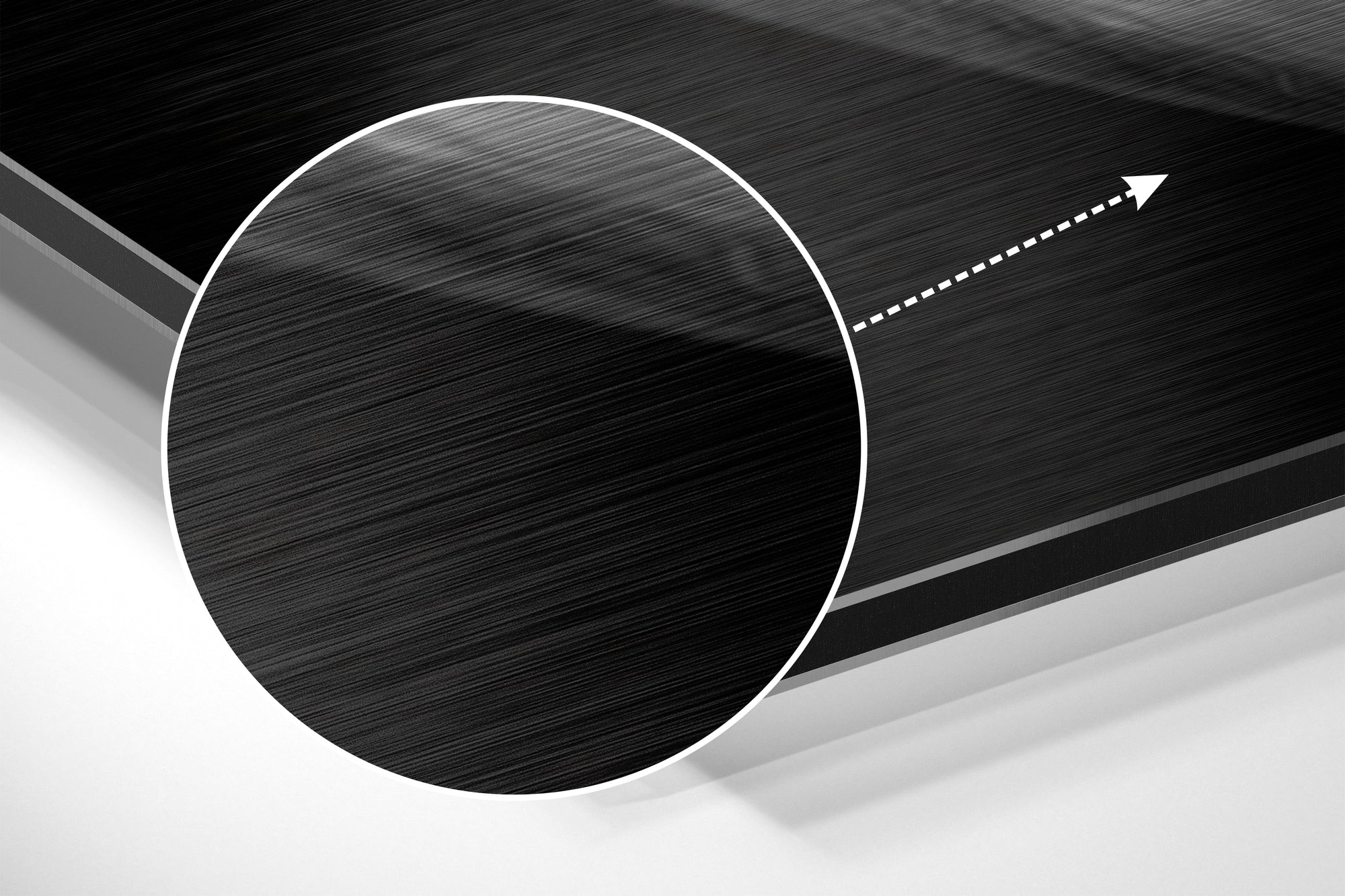 Money Brushed Aluminium Dibond Wall Art.