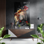 Money Brushed Aluminium Dibond Wall Art.