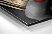 Money Brushed Aluminium Dibond Wall Art.